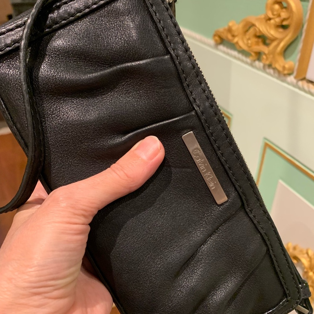 Calvin Klein clutch- shoulder bag black